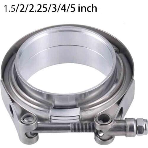 V band Clamp 1.5/2/2.25/3/4/5 inch Stainless Steel V-band Clamp Male Female Exhaust Flange Stainless Steel Vband Clamps