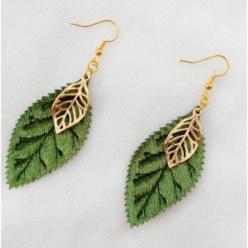 YiYaoFa Dangle Leaf Earrings Vintage Drop Earring for Women Party Gothic Girl Accessories Earrings Friendship Jewelry YE-118