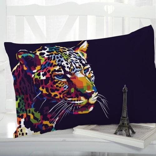 1pc Pillow cover Pillow case Luxury Bedding Pillowcase Pillowcovers decorative Customizable size 3D Print animal leopard