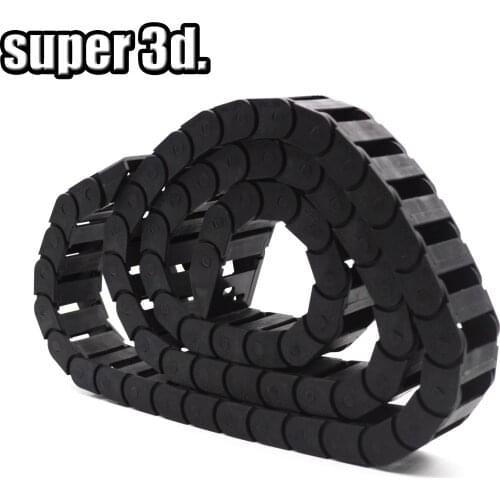 1pcs Plastic Towline Drag cable Chain 10x15mm Wire Wrapping band Wiring ducts Router for 3D printer CNC machine Transmission