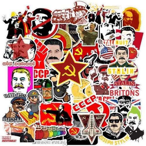 World War II Russian Comrade Joseph Stalin Leninist Political Propaganda Soviet Union USSR CCCP Poster Retro Stickers