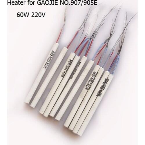Hot 10 Pcs 907H 220v 60w Adjustable Constant Temperature NO. 907 905E Soldering Iron Core Heater