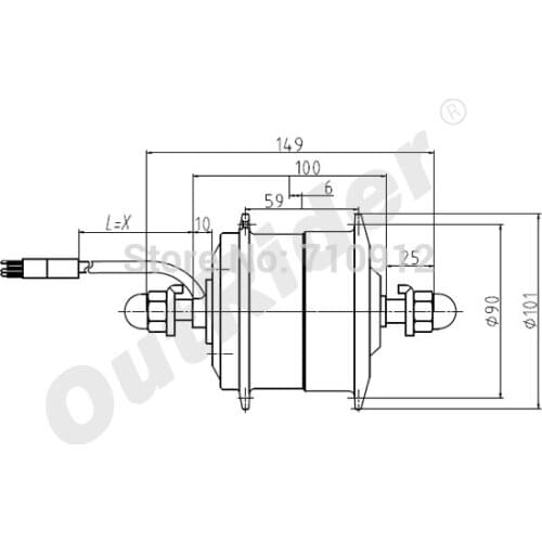 24V 250W Newest Super Mini Motor Front Disc-brake OR01B18