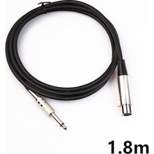 5pcs/lot Mono 6.35mm to XLR 3PIN Female Canon Microphone Audio Cable