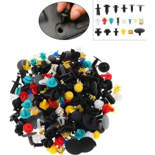 50pcs/Set Mixed Fastener Car Door Bumper Fender Rivet Retainer Clips For Ford focus 2 3 mk2 Fiat 500 Punto Suzuki swift