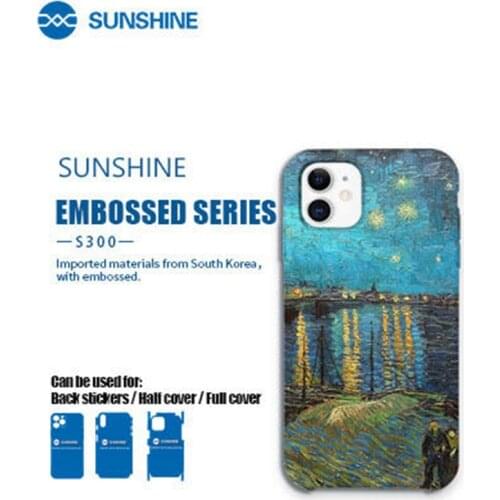 50pcs/Lot SUNSHINE S300 Embossed Series Back Cover Protector Sticker For SUNSHINE SS-890C cutting machine
