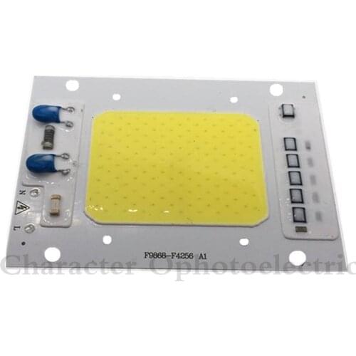 50 W LED COB Chip 220V High lumen LED Lamp Bulb Waterproof IP65 Light Chips Input Smart IC For DIY Spotlight Floodlight