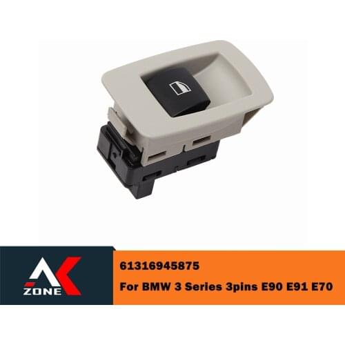 Car Accessories 61316945875 Grey Coloured 3pin Window Control Power Window Switch Button For BMW E90 E91 E70 E92 E93