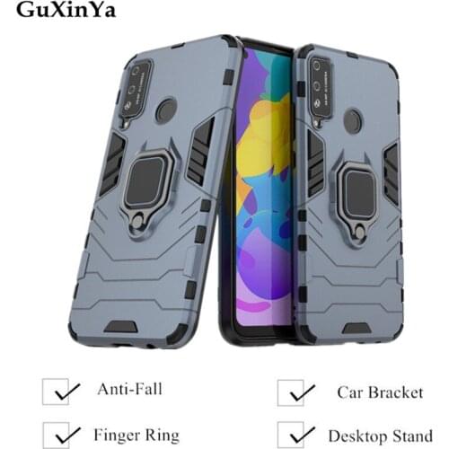 Phone Cases Honor Play 4T Cases Luxury Armor Magnetic Ring Cover Honor Play 4T Fundas For Huawei Honor Play 4T Funda 6.39"