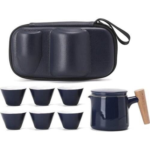 Black white crockery ceramic teapot kettles tea cups porcelain chinese kung fu tea set drinkware Free shipping