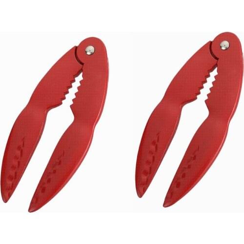 Kitchen Gadgets 50pcs/pcs Metal Red Seafood Crab Cracker Seafood Tool Lobster Cracker Pliers Lobster Clips
