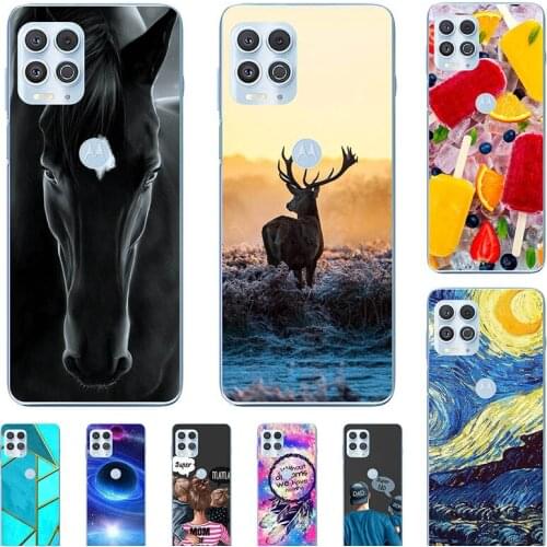 Fashion Bumper Cute Case For MOTO Edge S 5G Case For MOTO Edge Plus + XT2061 XT2063 Soft Silicone Cat Horse Flower Cover Shell