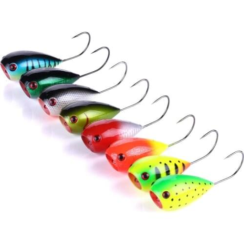 Sea Fishing lure popper 8cm 13g Croatian egg Big mouth single hook Fake Hard lure Outdoor fishing gear float artificial bait