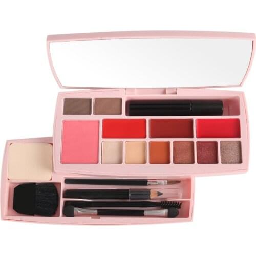 MakeUp Set Professional Basic makeup kit For beginners lip gloss mascara Eyeshadow pressed powder 11 Colors set