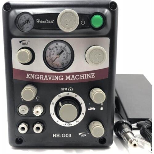 NEW Pneumatic Engraving machine 220V/110V Two handpieces Manual&foot control, Jewelry Engraver Equipment Graver tools