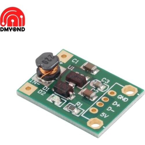 5pcs/lot Mini DC-DC Converter Step Up Module Board 1V-5V to 5V 600mA 1.2A Max For Arduino Adjustable Boost Power Supply Module