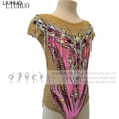 Ice Skating Dress Girls Women Rhythmic Gymnastics Leotards Competition Performance Dance Adult Dresses New Design Costumes
