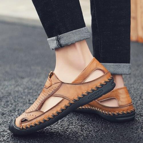 Sandalias Deportivas Hombre Sandale Homme Cuir Sandals Men Summer Fashion Sandali Da Uomo Zandalias Hombre Sandalen Heren