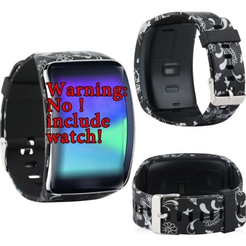 For Samsung Galaxy Gear S R750/GEAR MR-750 Replacement Band SmartBracelet TPU Soft Smartwatch Band Style with Metal Buckle