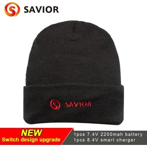 SAVIOR 2020 New Electric Heated Warm Sports hat Hiking Caps 3 Level Rechargeable Control For Cold Winter Outdoor Hiking Skiing