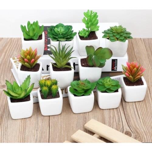 Home Decoration 1Pc Artificial Succulent Plant Artificial Flower Bonsai Arrangement DIY Bonsai Simulation Plants Home Cafe Decor