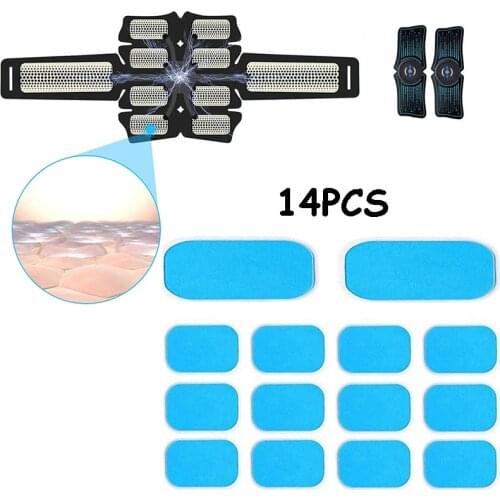 14Pcs Hydrogel Gel Pads For ABS EMS Abdominal Muscle Stimulator Replacement Gel Patch Body Slimming Belt Fitness Accessories