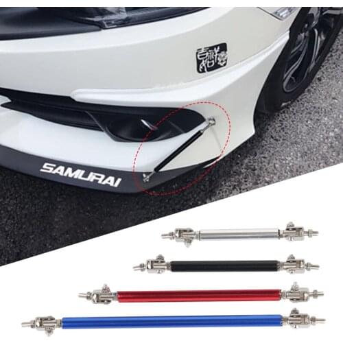 2x Universal Racing Adjustable Front Rear Bumper Lip Splitter Support Bar Kit Racing 75mm/100mm Car Styling Tunning