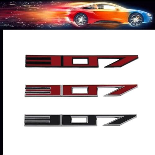 3D Premium 307 car Engine Hood Fender trunk Tail Rear Bonnet Nameplate Decal Emblem Badge Sticker for Silverado Camaro Impala