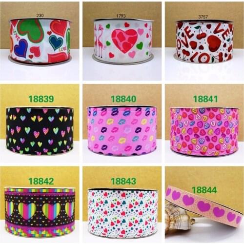 Free shipping 50 yard cartoon printed grosgrain ribbon 18844