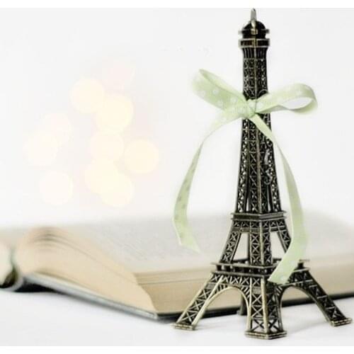 Free Shipping popular 18cm Vintage Eiffel Tower model Metallic Craft Creative home decoration/ wedding gift