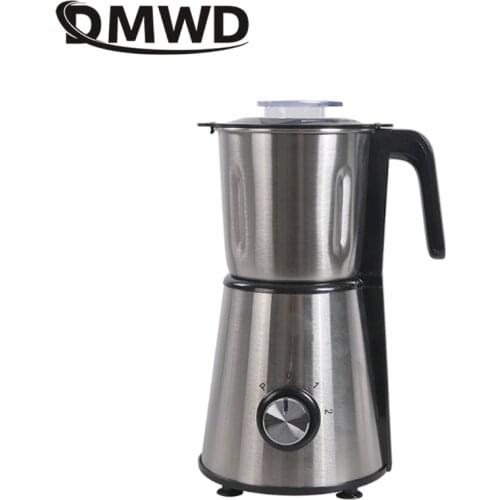 DMWD 300G Household Pulverizer Mini Stainless Steel Grinder Electric Coffee Bean Grinding Machine Grain Spice Crusher 220V