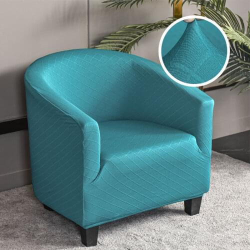 Stretch Sofa Cover Relax Club Couch Slipcover for Living Room Elastic Geometric Jacquard Single Seater Armchair Protector Cover