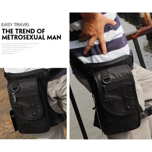 Men Canvas Drop Leg Bag Waist Bag Fanny Pack Belt Hip Bum Military travel Multi-purpose Motorcycle Messenger Shoulder Bags
