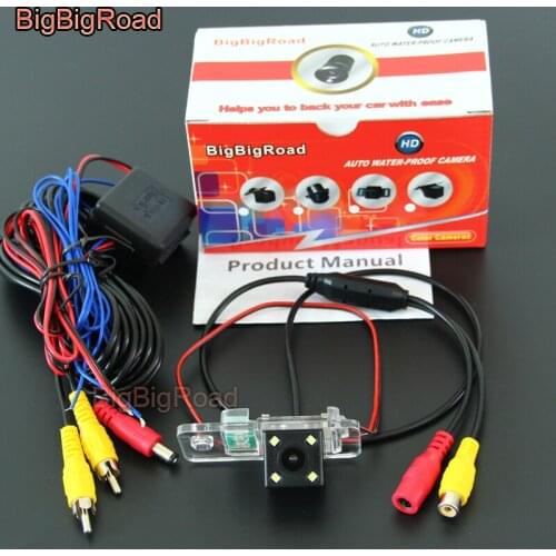 BigBigRoad Car Rear View Reverse Backup Parking Camera Night Vision For Audi S6 S3 8P B7 8E 8H A6 RS4 RS6 C6 4F Q7 SQ7 4L