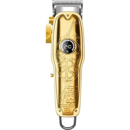 Kemei Led Display Metalen Body Kapper Tondeuse Elektrische Trimmer Voor Mannen Maaier Haar Snijmachine Scheerapparaat Baard Trim