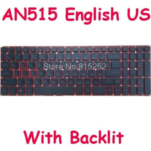 Laptop Keyboard For ACER For Nitro AN515-51 AN515-52 AN515-53 N16C7 N17C1 AN515-51-705 AN515 54 AN515-54 English US