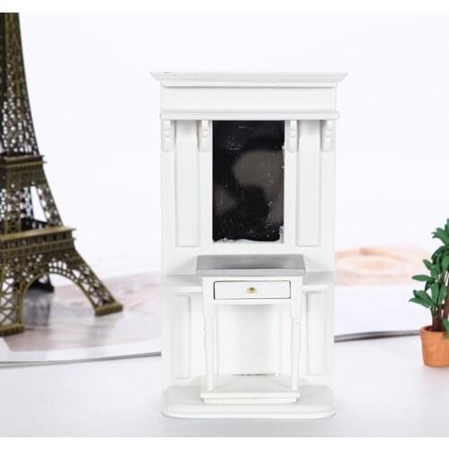 Dollhouse Miniature Kitchen Bedroom Cabinet 1:12 Simulation Playset BJD Decor Pretend Play Kids Toy