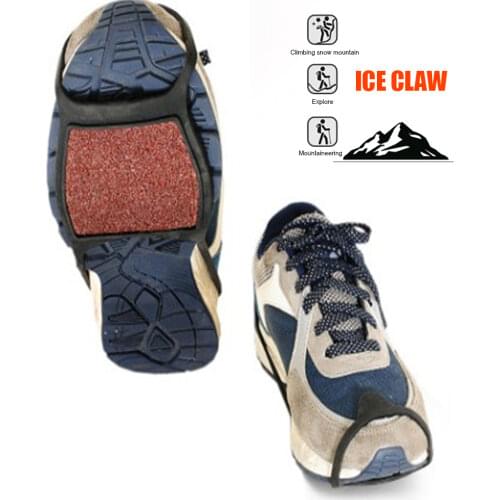 Anti-Slip Ice Shoes Spike Grips Shoes Covers Crampons Camping Cleats Winter Outdoor Snow Portable Outdoor Elements