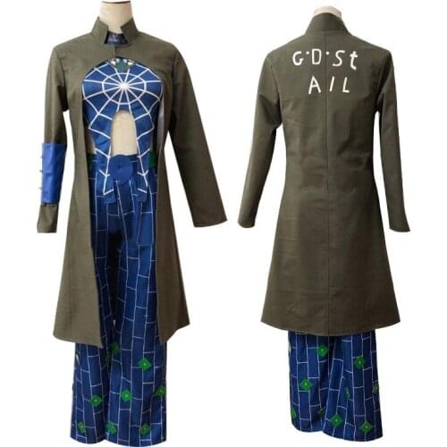 Disfraz de JoJos Bizarre Adventure, traje personalizado de Anime, Jolyne, Cujoh, Kujo Coat