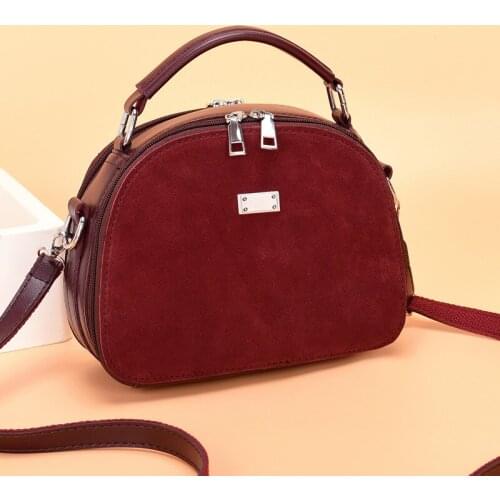 2021 New Frosted Soft Leather Shoulder Bag Women Luxury Women Suede Leather Handbags Fashion Women Bags Crossbody Bags for Women