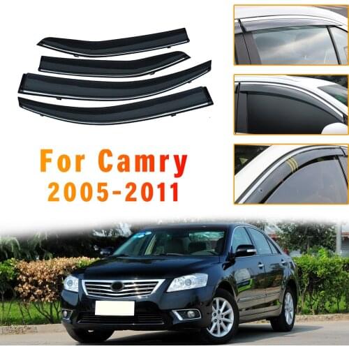 Window Deflectors For Toyota Camry V40 2005 2006 2007-2011 Car Styling Wind Decoration Guard Vent Visor Rain Guards Cover 4Pcs