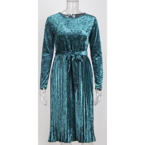 New womens dresses spring/autumn clothing womens clothing velour dress womens autumn clothes 1147