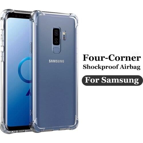 Transparent Shockproof TPU Case For Samsung A21S A50 A70 A81 Clear Soft Silicone Back Cover For Samsung A7 A8 A9 A10 Cases Coque