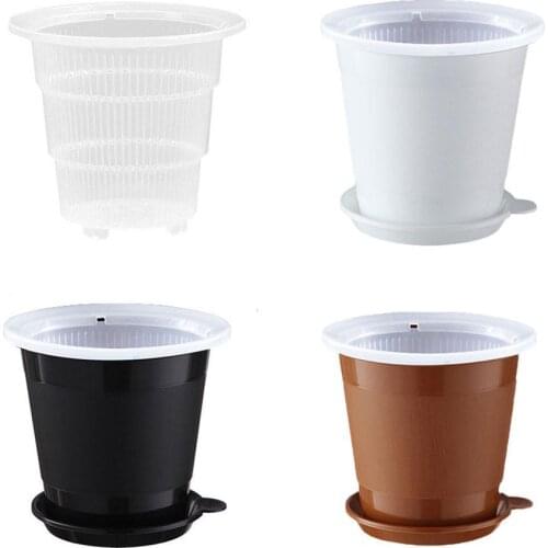 Mesh Pot Plastic Clear Orchid Flower Container Planter Home Gardening Decoration Cattleya Pot Transparent Succulent Flower Pot