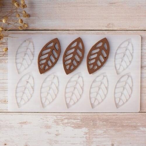 Silicone Chocolate Molds Leaf Shape Non-stick Ice Moulds Cake Mould Bakeware Kitchen Baking Tools Decoration