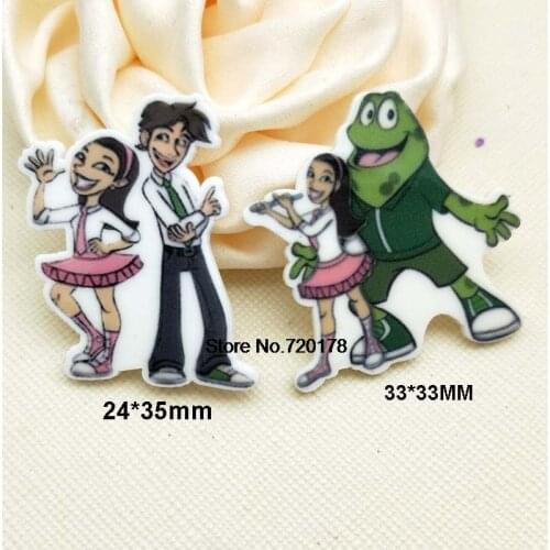 "Mixed 30pcs/50pcs cartoon fish Movie Characterflat back planar resin DIY Craft Supplies STK22