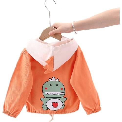 Dinosaur Boys Sweatshirt Spring Autumn Casual Hooded Coat For Boy 3 Color Children Clothes Cartoon Baby Kids Toddler jacket