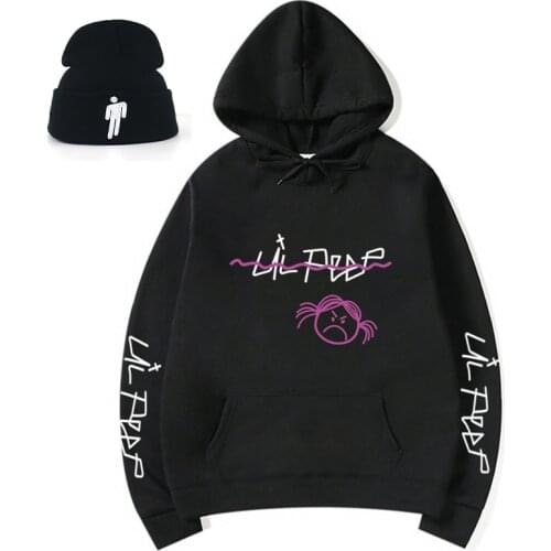 Fashion Lil Peep hoodie for men women 100% cotton soft warm hip hop hoody with cap New Spring Autumn clothes with wool inside