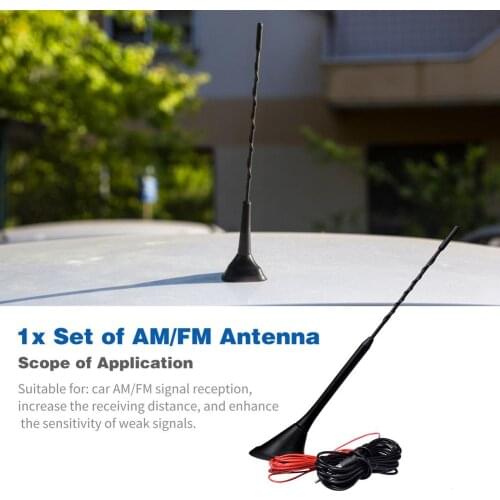 Waterproof IP66 AM/FM Antenna Universal Digital Radio Car Antenna Built-in Amplifier Car Radio With 5m Extension Cable Car Parts
