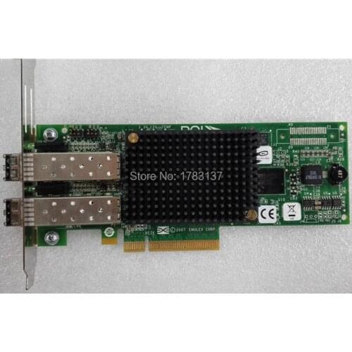 Fiber card for 489193-001 82E LPE12002 8G PCI-e dual port HBA Card used in good condition